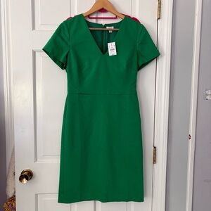 J. Crew Green Midi Dress
